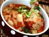 Как приготовить густой томатный суп с картофелем и фасолью? 