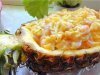 Рецепт вкусного салата в ананасе