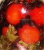 Как приготовить помидоры маринованные с виноградом? 